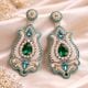 Handmade Jewelry Turquoise Emerald Pearl Drop Earrings